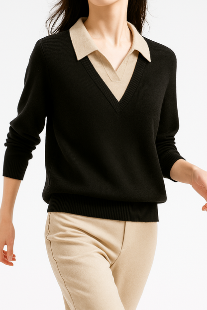| Layered Knit Top