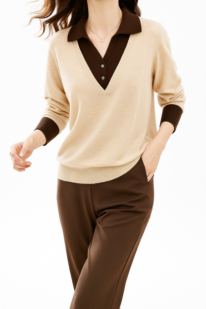 | Layered Knit Top