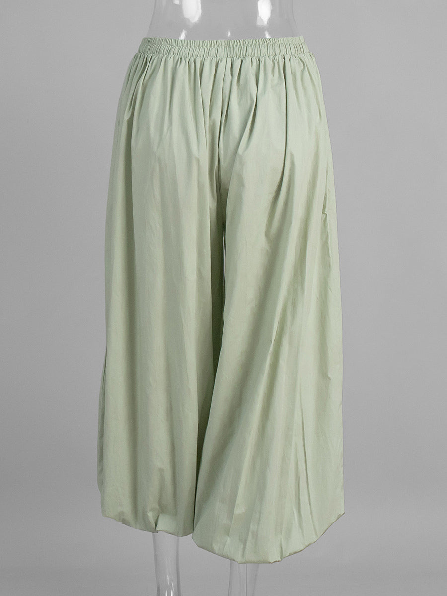 Balloon Pants With Elastic Waist Design For Women 2026