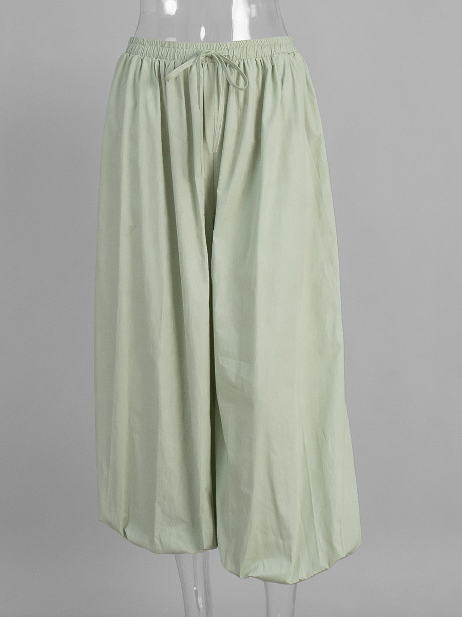 Balloon Pants With Elastic Waist Design For Women 2026
