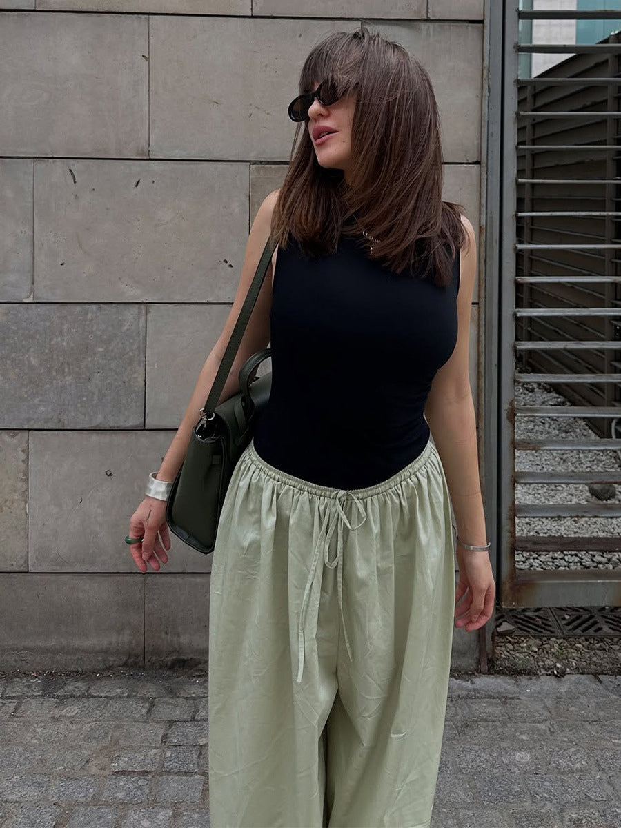 Balloon Pants With Elastic Waist Design For Women 2026