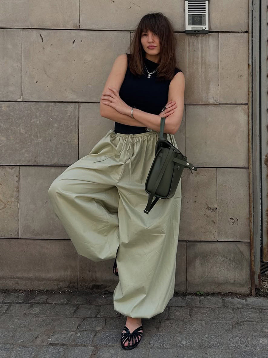 Balloon Pants With Elastic Waist Design For Women 2026