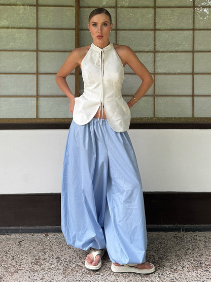Balloon Pants With Elastic Waist Design For Women 2026