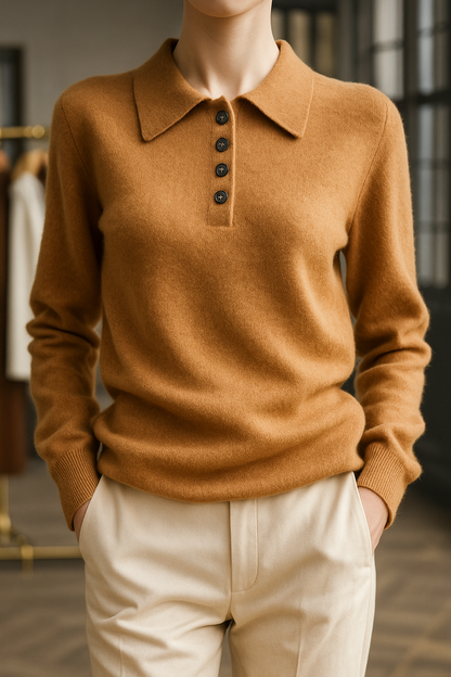 | Wool Polo Sweater