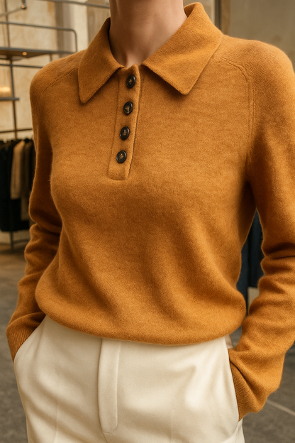 | Wool Polo Sweater