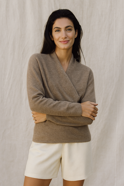 | V-Neck Knit Sweater