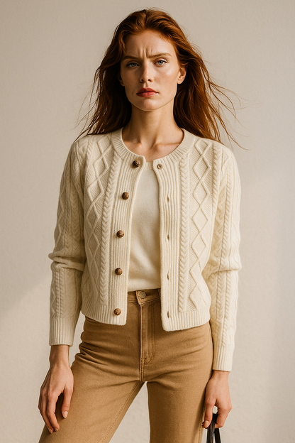 | Cable Knit Cardigan