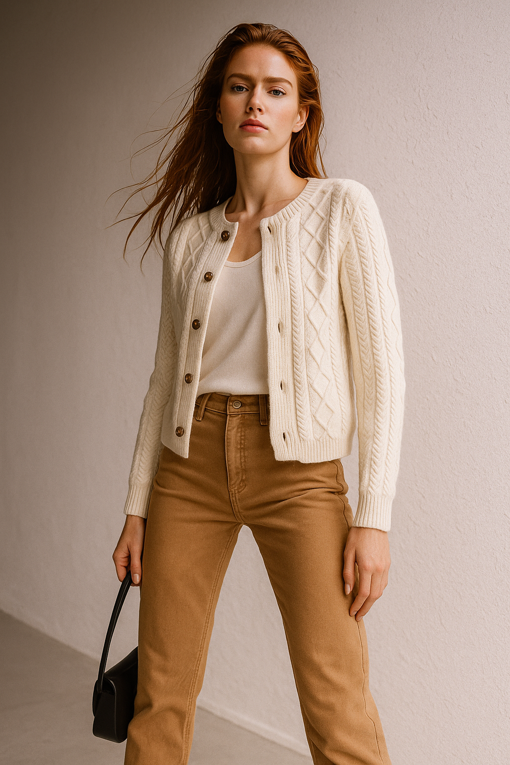 | Cable Knit Cardigan