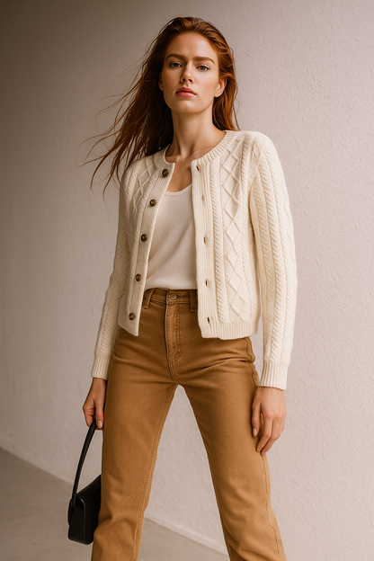 | Cable Knit Cardigan