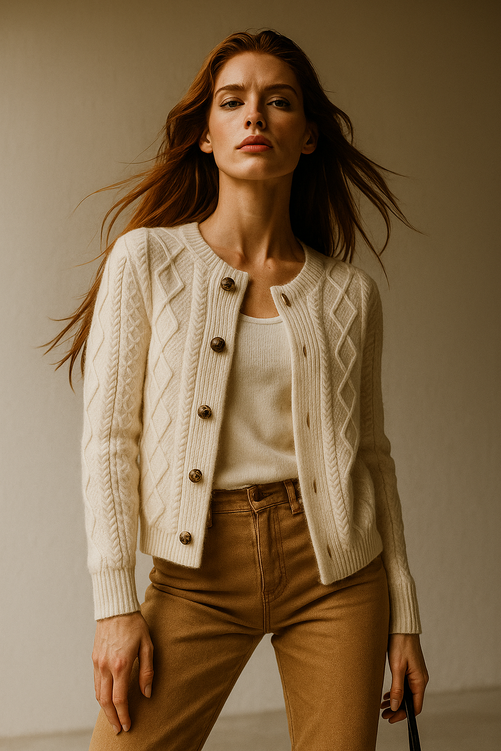 | Cable Knit Cardigan