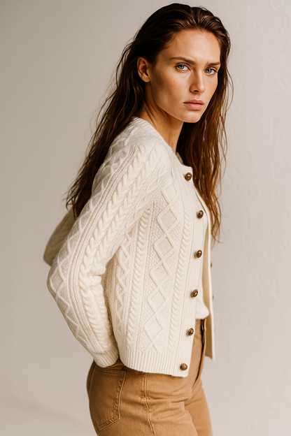 | Cable Knit Cardigan