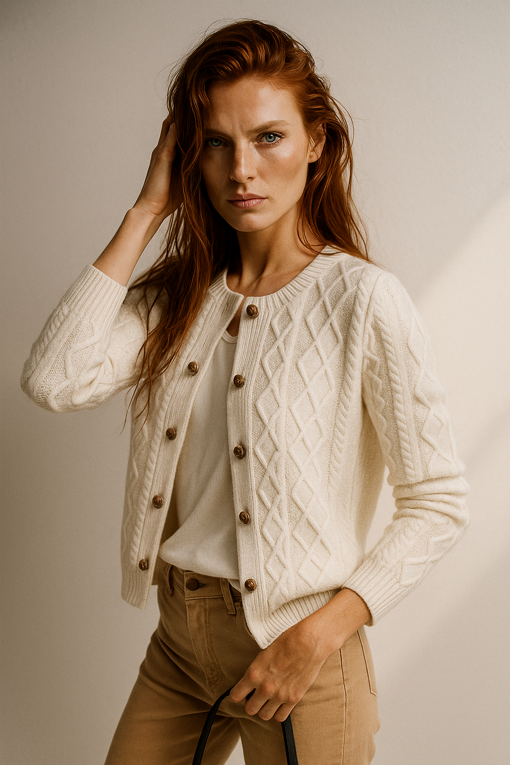 | Cable Knit Cardigan