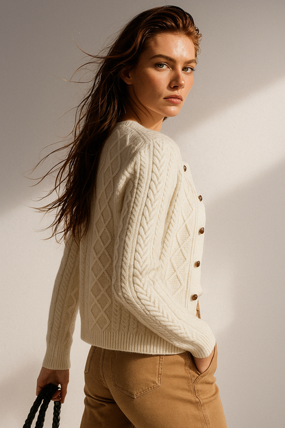 | Cable Knit Cardigan