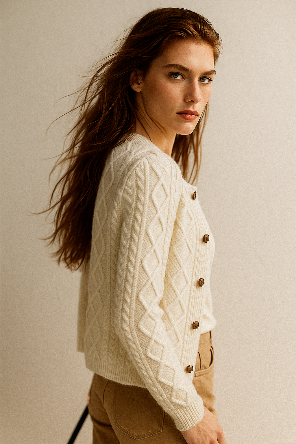 | Cable Knit Cardigan