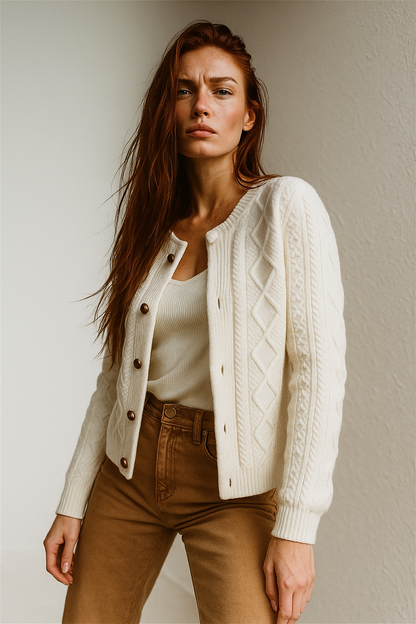 | Cable Knit Cardigan