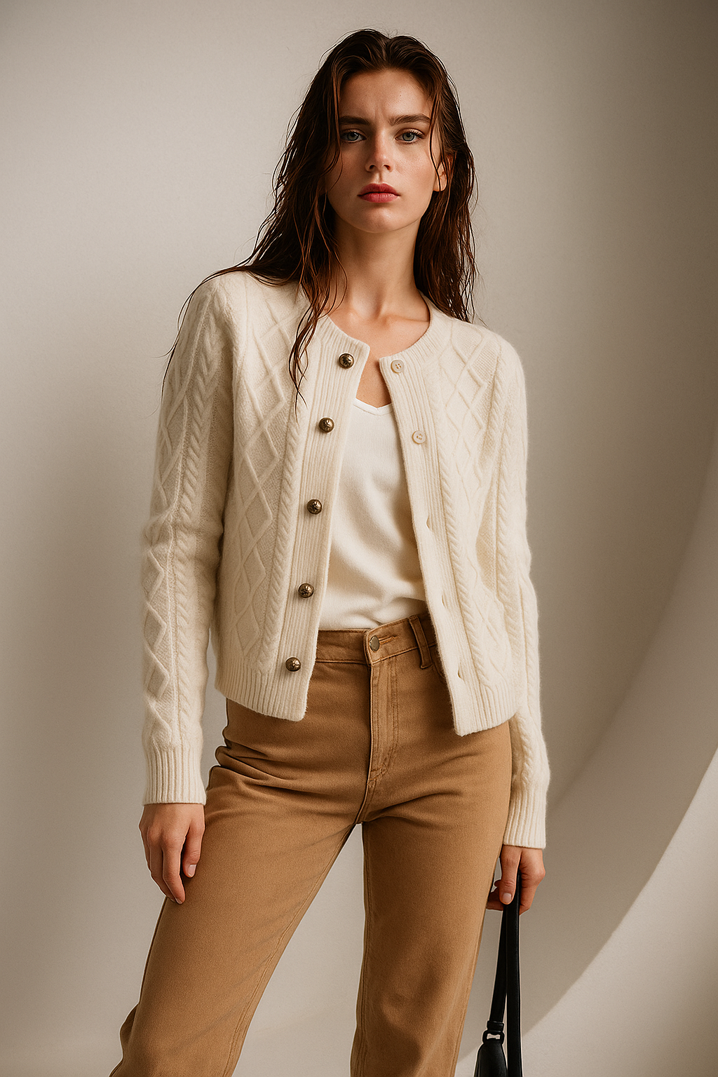 | Cable Knit Cardigan
