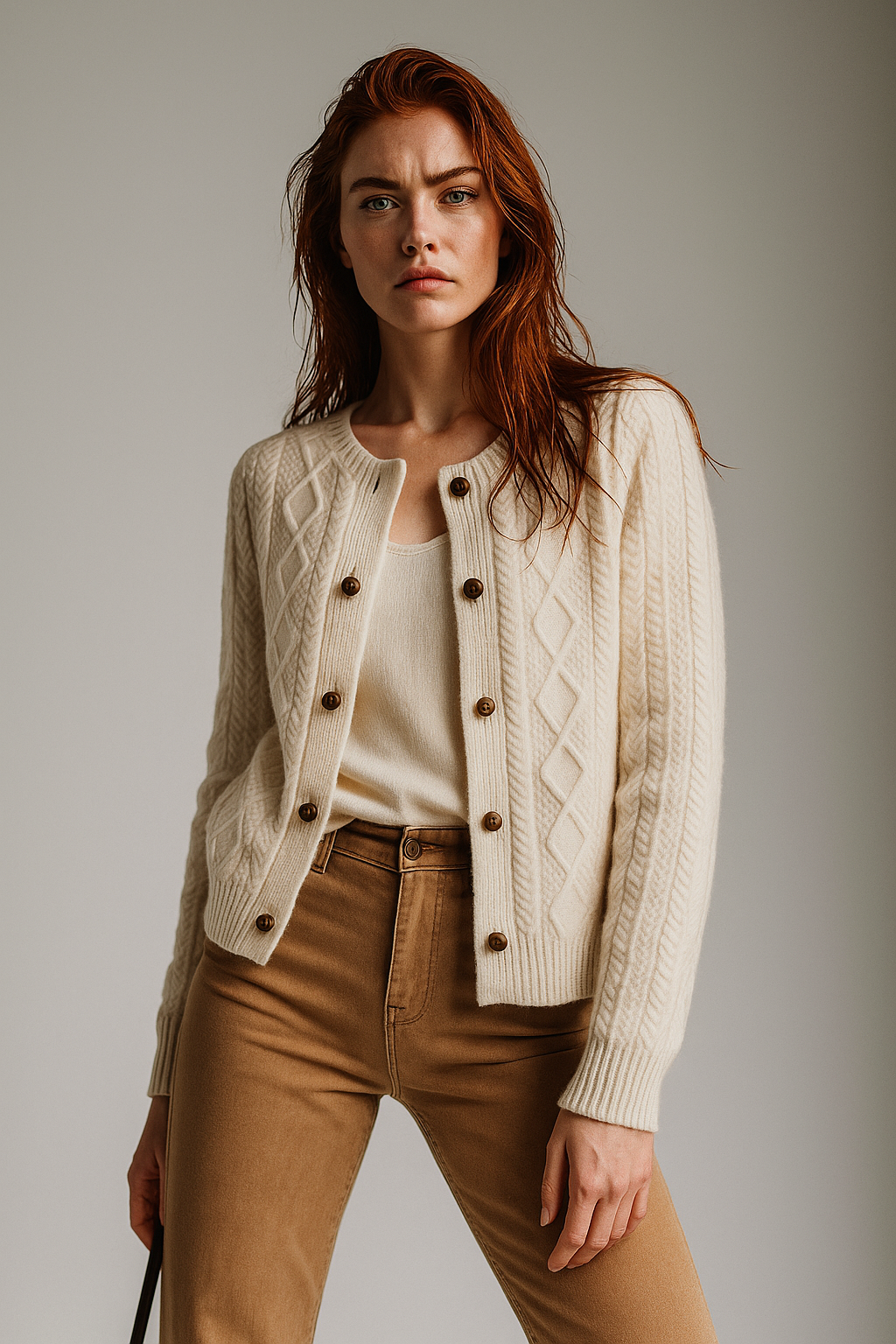| Cable Knit Cardigan