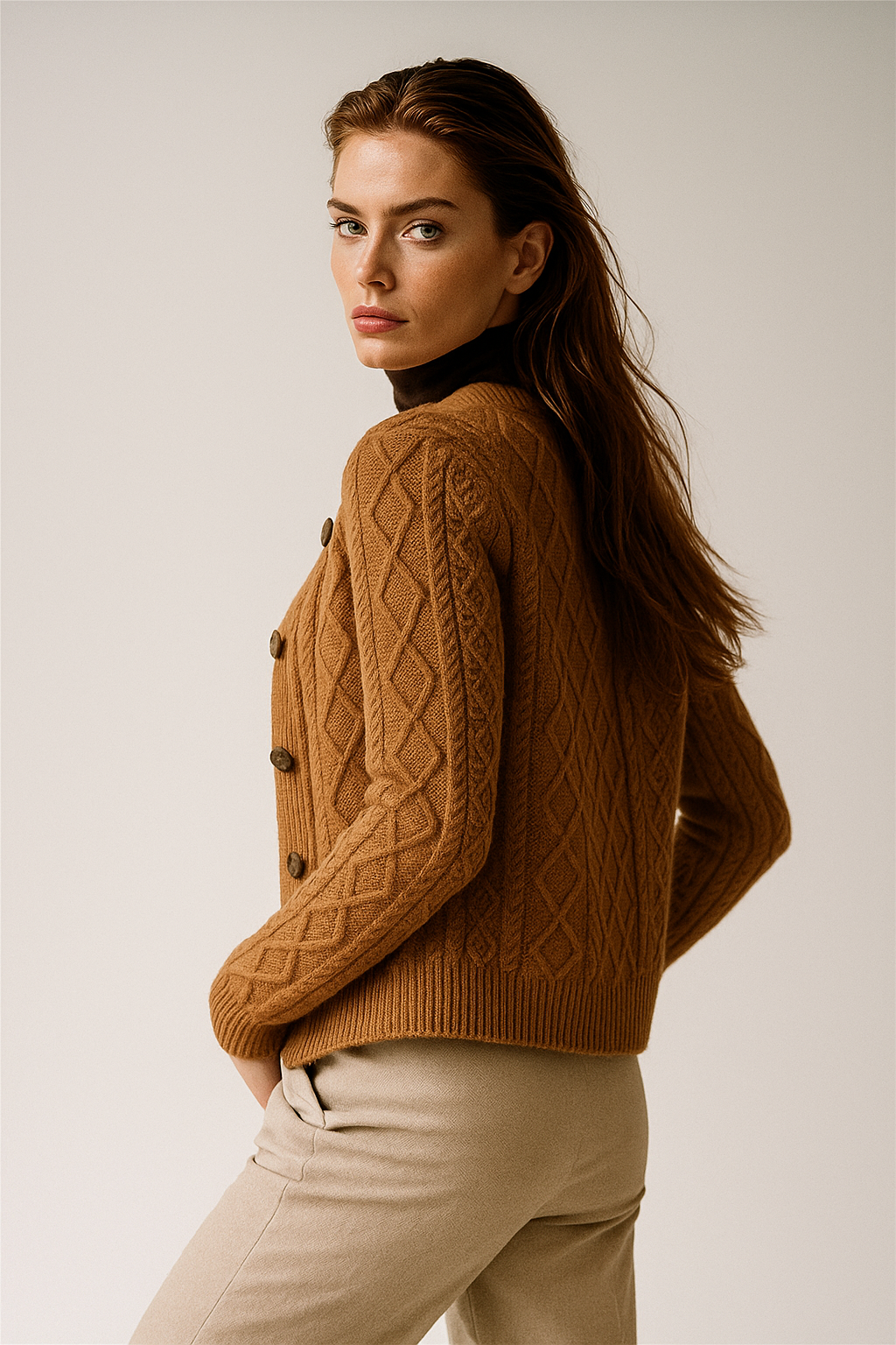 | Cable Knit Cardigan