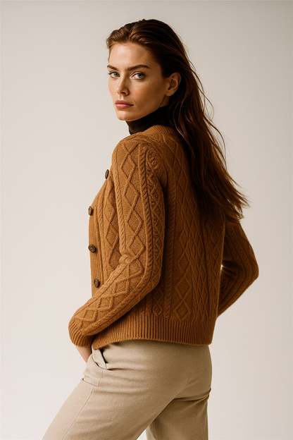 | Cable Knit Cardigan