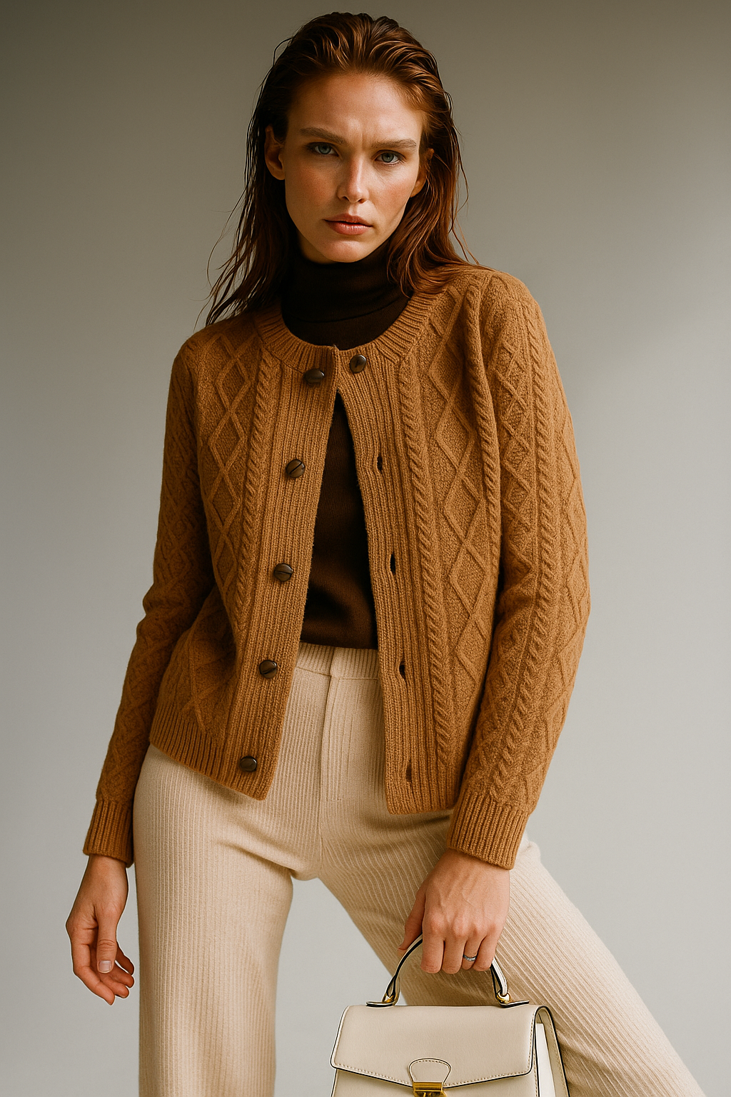 | Cable Knit Cardigan