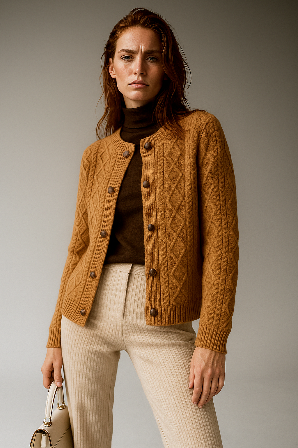 | Cable Knit Cardigan