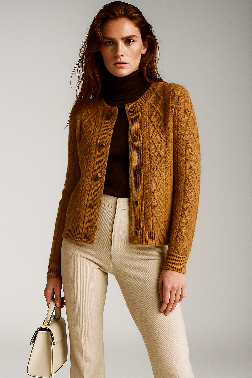 | Cable Knit Cardigan