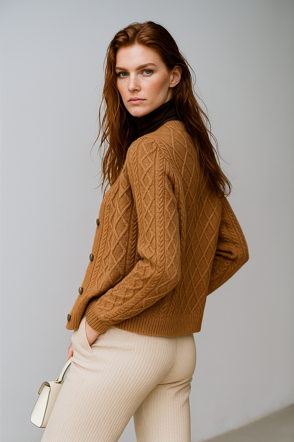 | Cable Knit Cardigan