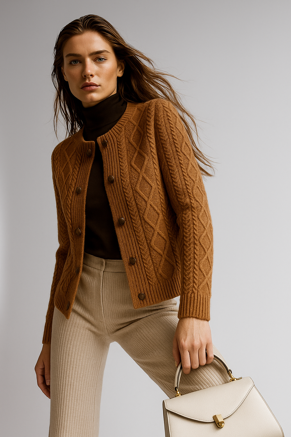 | Cable Knit Cardigan