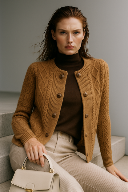 | Cable Knit Cardigan