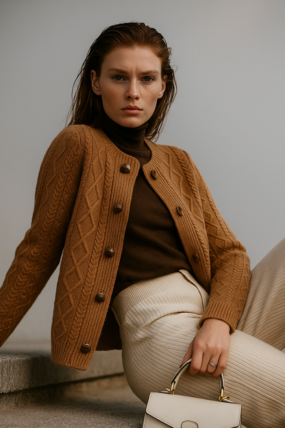 | Cable Knit Cardigan