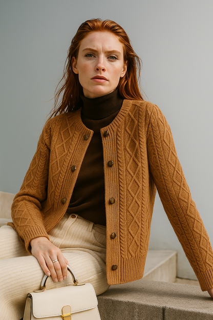 | Cable Knit Cardigan