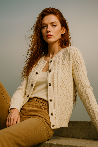 | Cable Knit Cardigan