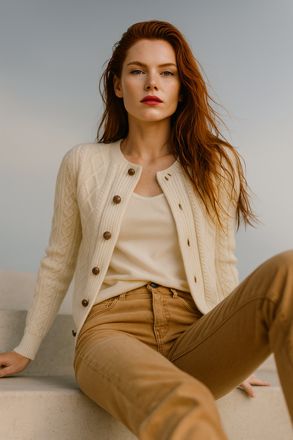 | Cable Knit Cardigan