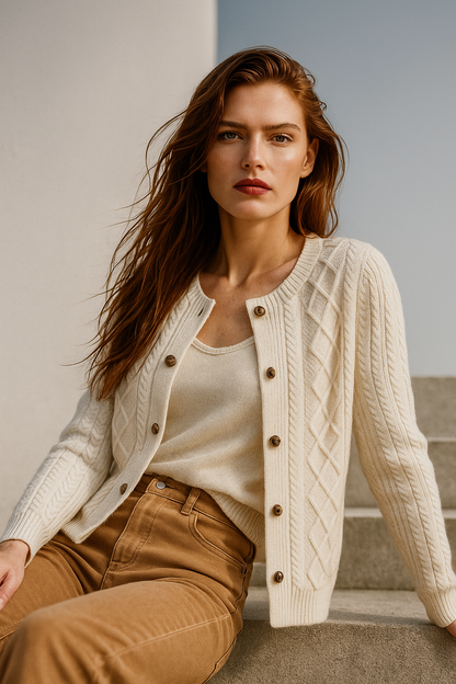 | Cable Knit Cardigan