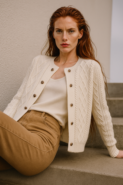 | Cable Knit Cardigan