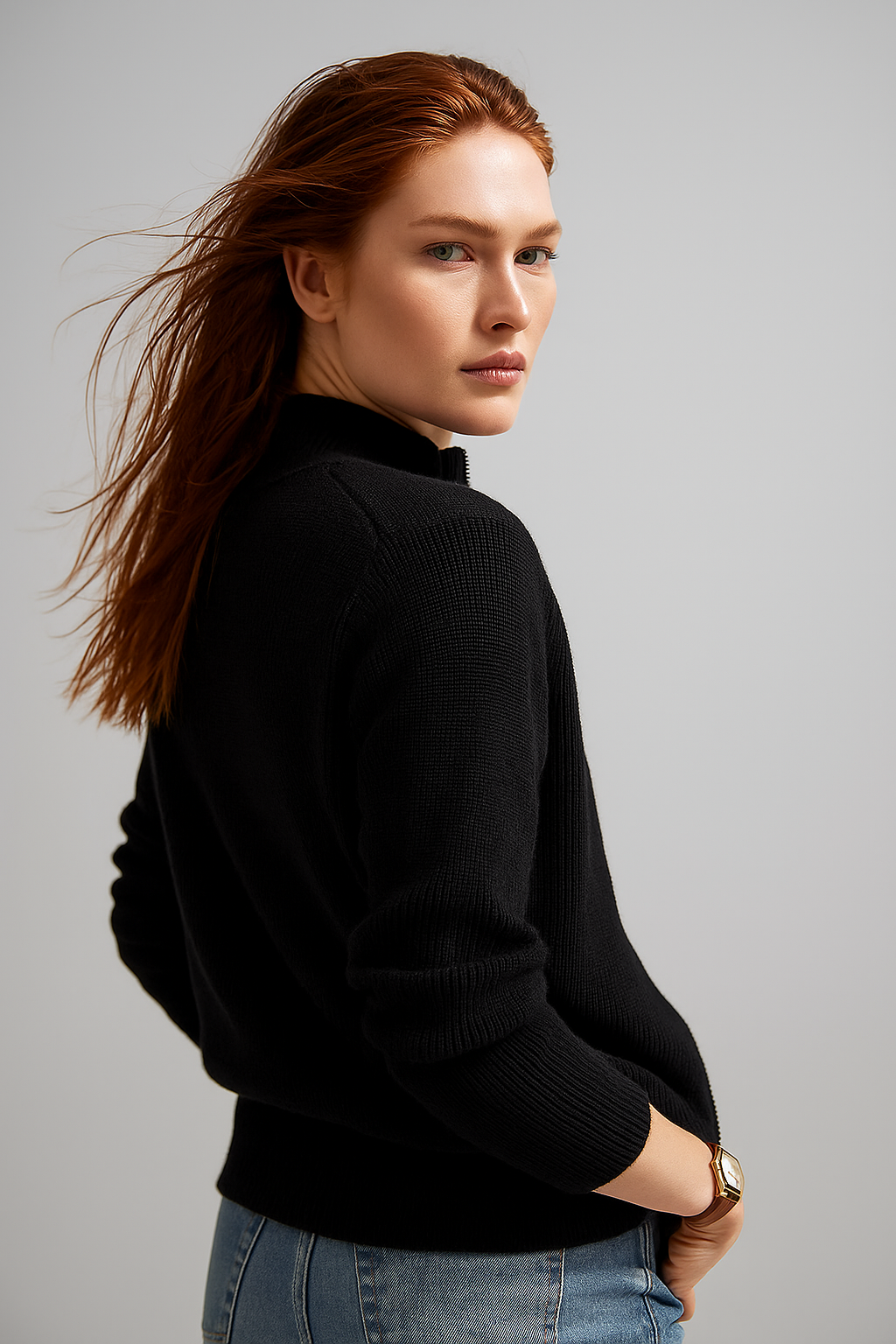 | Wool Zip Cardigan