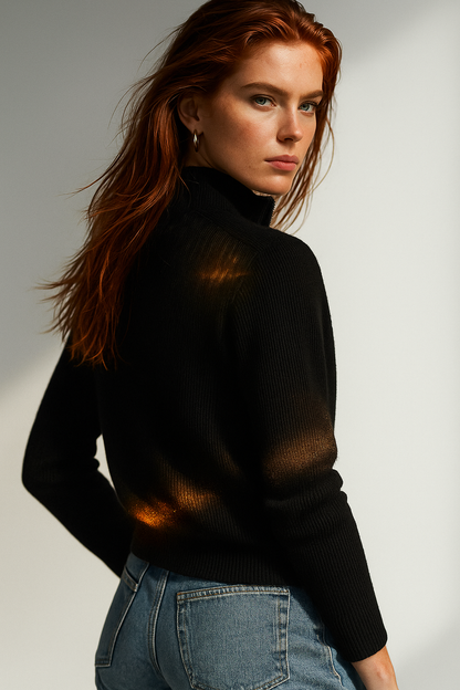 | Wool Zip Cardigan