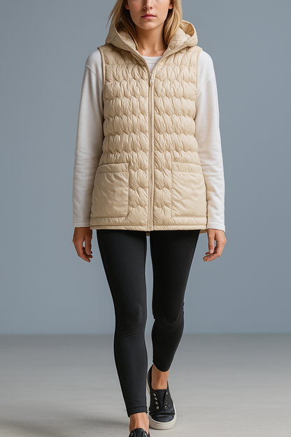 | Puffer Vest in Gold