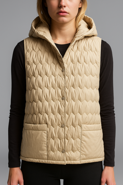 | Puffer Vest in Gold