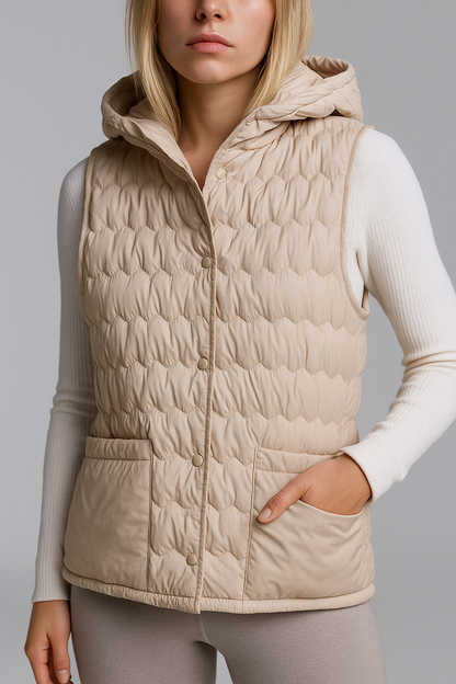 | Puffer Vest in Gold