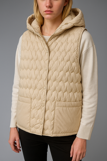 | Puffer Vest in Gold