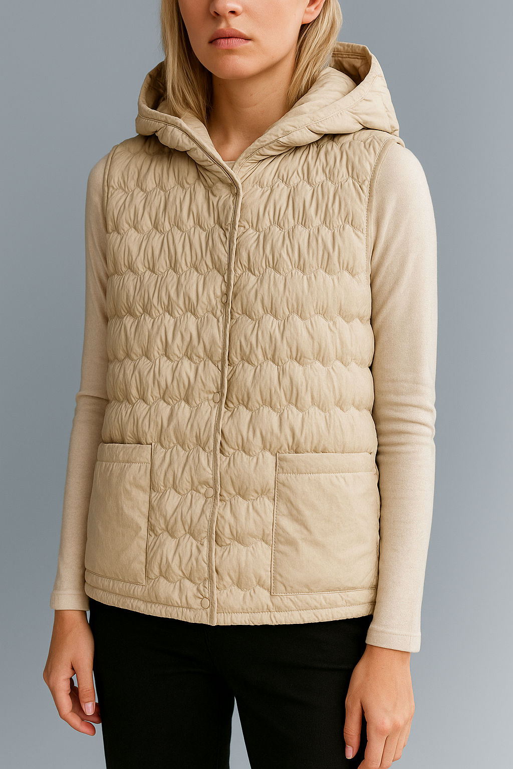| Puffer Vest in Gold
