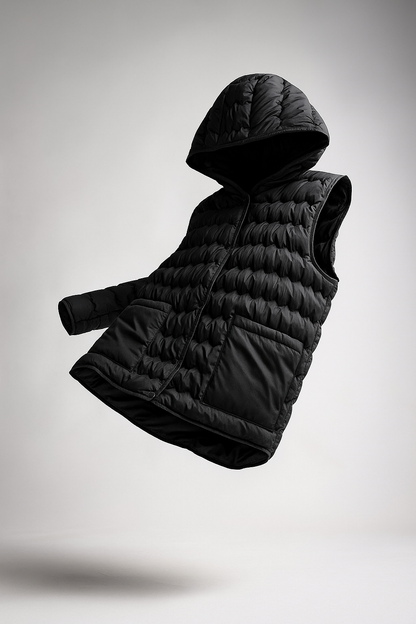 | Puffer Vest in Gold