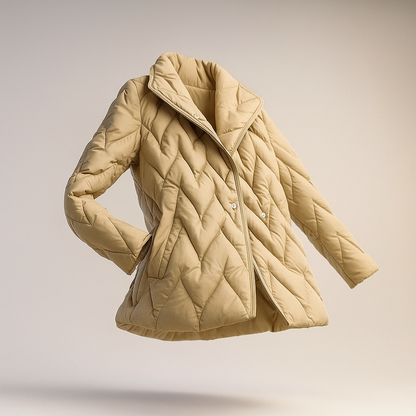 | Quilted Wrap Coat