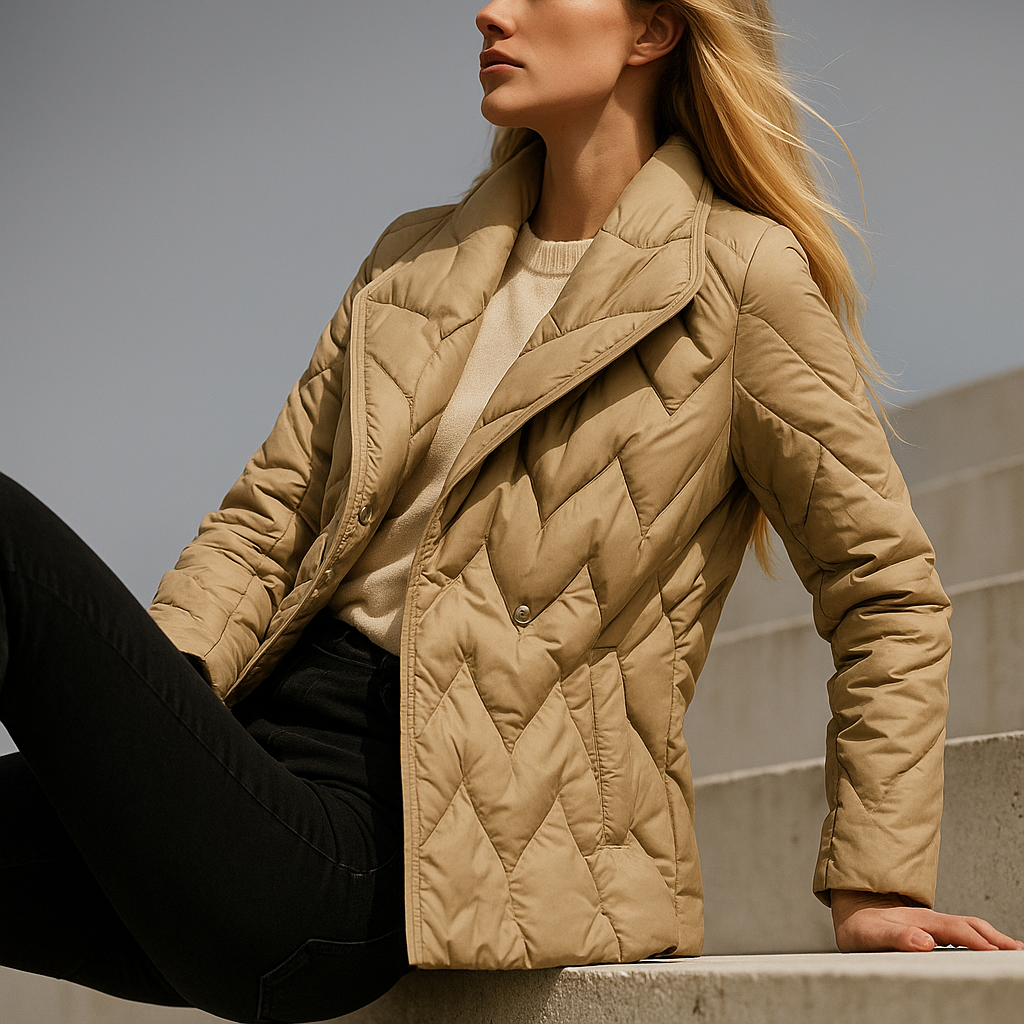 | Quilted Wrap Coat