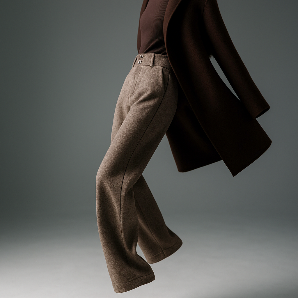 | Wool Wide-Leg Trousers