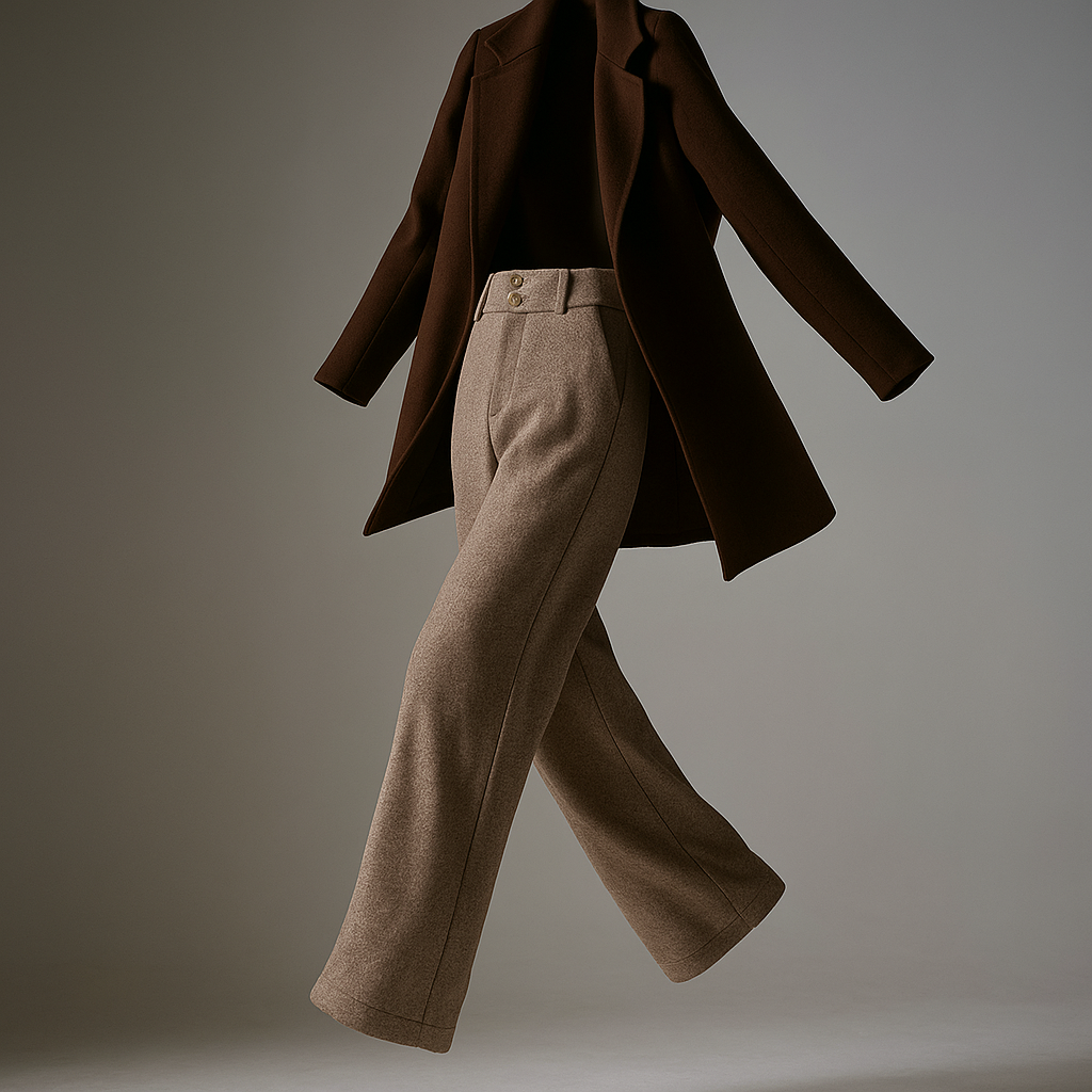 | Wool Wide-Leg Trousers
