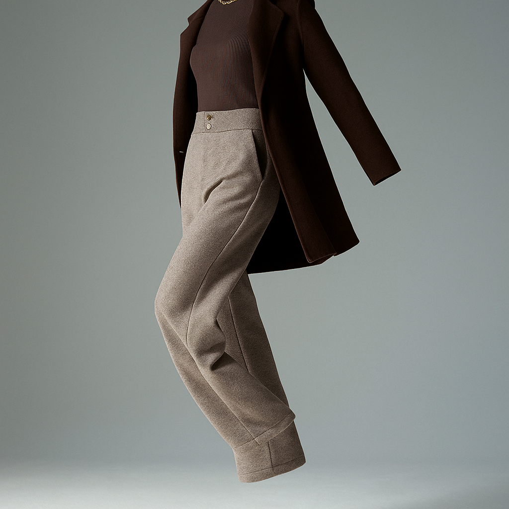 | Wool Wide-Leg Trousers