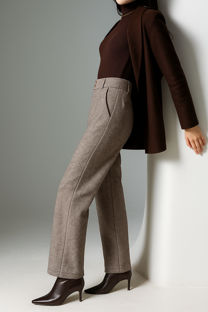 | Wool Wide-Leg Trousers