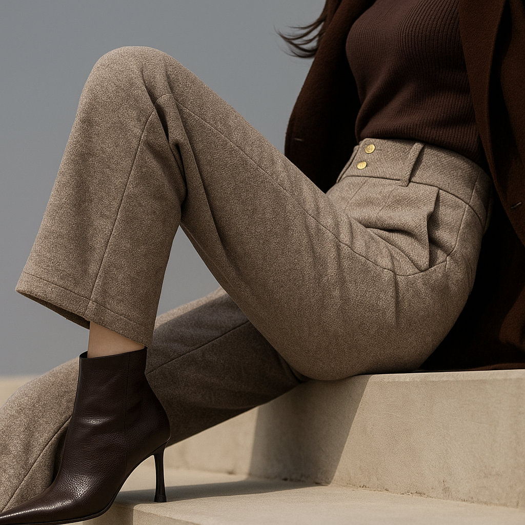 | Wool Wide-Leg Trousers